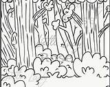 Coloring Woods Pages Getcolorings Color Kids sketch template