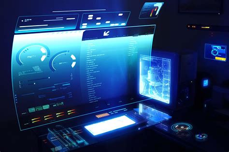 futuristic computer desktop dl futurism   pinterest