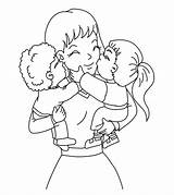 Coloring Pages Mothers Mother Printable Toddlers Momjunction sketch template