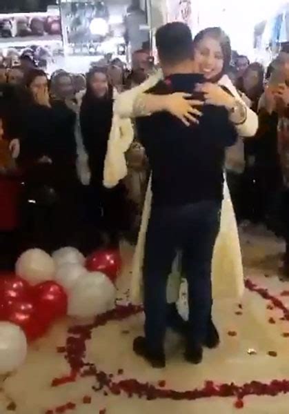 iranian couple arrested over indecent shopping mall marriage proposal