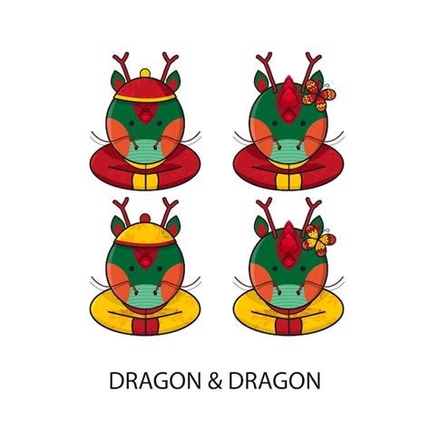 premium vector dragon chinese happy  year