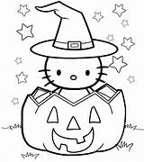 Kitty Hello Halloween Coloring Pages Kids Fall Colouring Cat Sheets Easy Drawings Cartoon October Bestcoloringpagesforkids Scary Costumes sketch template