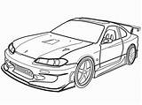 Car Coloring Drawings Nissan Jdm Cars Cool Silvia Sports Drawing Pages Race Gtr Skyline Sketch Toyota Printable Silhouette S13 Photobucket sketch template