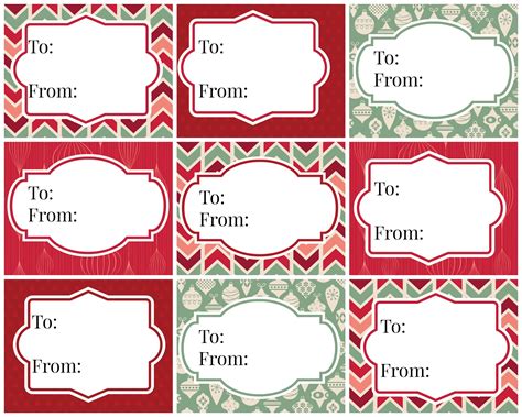 printable christmas gift tags printable templates