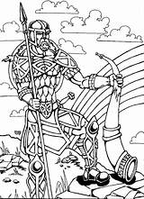 Heimdall Bifrost Vigilant Deviantart Viking Norse Coloring Mythology sketch template