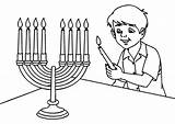 Hanukkah Coloring sketch template