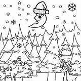 Sky Night Coloring Moon Printable Pages Drawing Cute Cartoon Crafts Kids Winter Snow Animal Astronomy Getcolorings Starship Christmas Getdrawings Color sketch template