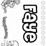 Faye Coloring Pages Hellokids Felicia Name sketch template