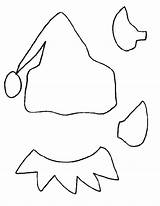 Elf Hat Printable Coloring Template Christmas Tree Templates Pattern Pages Cut Ears Fall Clipart Drawing Clip Outline Elves Kids Shelf sketch template
