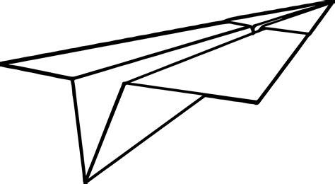 paper airplane outline    clipartmag