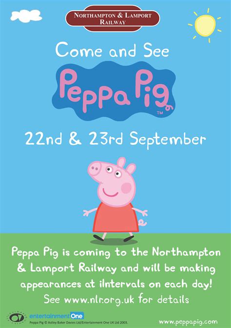 peppa pig poster northampton lamport railway