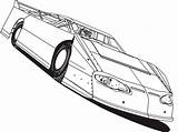 Racecar Modified Kanak Sprint Nascar Kereta Mewarna Rennwagen Ringkasan Ausdrucken Busch Mustang Gcssi sketch template