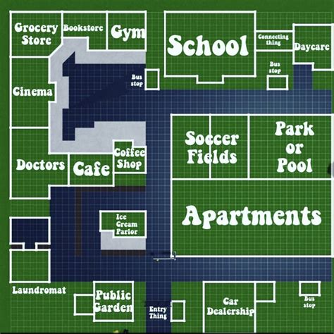 floor plan bloxburg town layout ideas