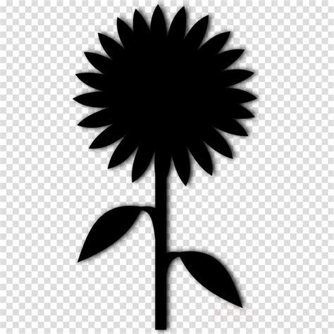 sunflower silhouette svg