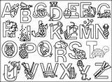 Doodle Alphabets sketch template