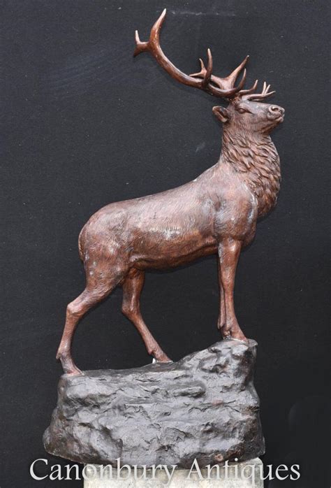 large bronze scottish stag statue scot highlands deer