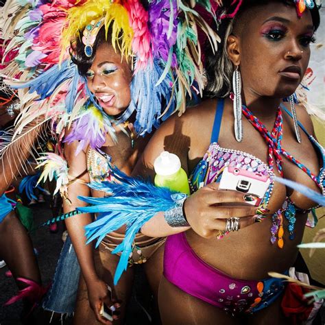 Bedazzled Bikinis And Heavy Plumage At The West Indian Day Parade