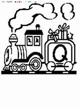 Coloring Alphabet Train Pages Book Kids Print sketch template