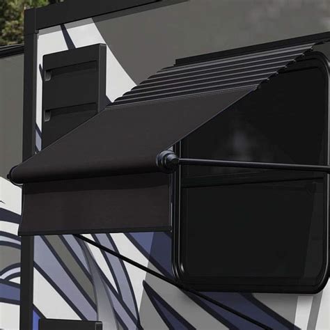 solera awnings xl black vinyl standard rv window awning roller assembly  black aluminum