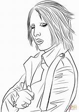 Manson Leppard Cantanti Famosi Supercoloring Adolescentes Monroe sketch template