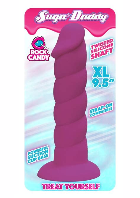 rock candy suga daddy 9 5 dildo non vibrating it s her vibe