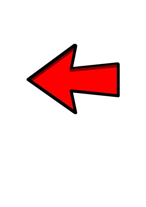 arrow pointing left clipart