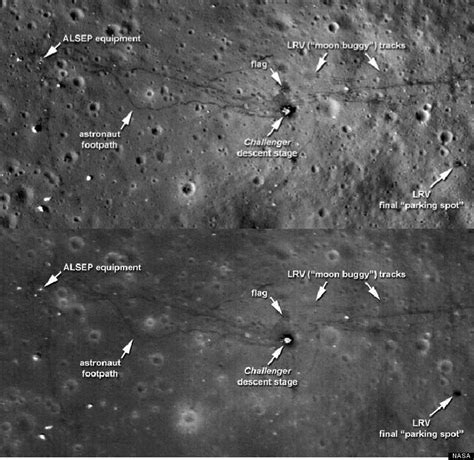 nasa releases    apollo lunar landing sites