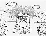 Minion Coloring Pages Drawing Purple Color Evil Minions Clipart Kids Costume Prehistoric Scenery Caveman Dinosaur Draw Banana Printable Party Fun sketch template