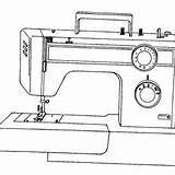 Lewenstein Melson Naaimachine Sewingmachine sketch template