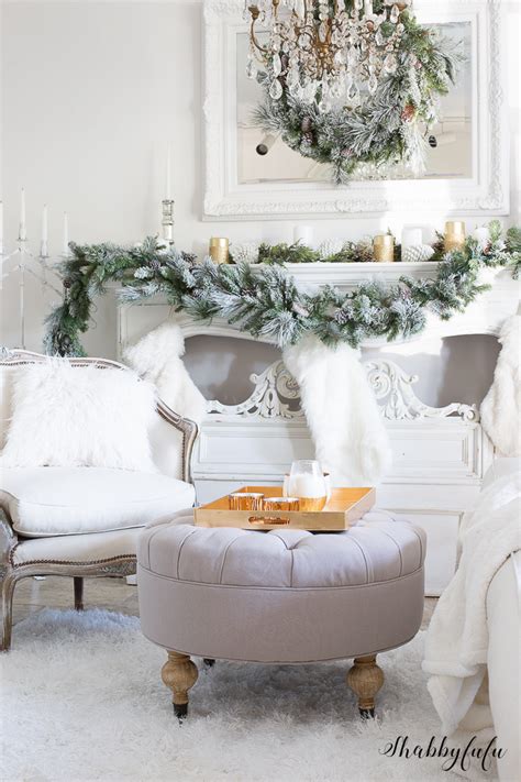 the most elegant and glamorous white christmas living room