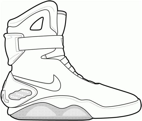 nike trainers coloring pages coloring home