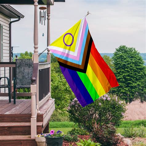 lgbtq pride t intersex inclusive progress pride flag etsy