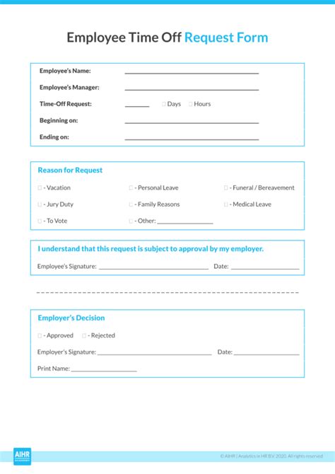 time  request form   practices   template
