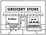 Grocery Compton Illustrations sketch template
