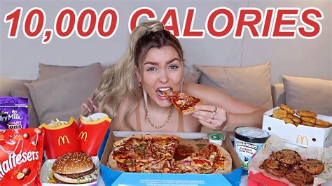 10 000 Calorie Challenge Girl Vs Food Epic Cheat Day Youtube
