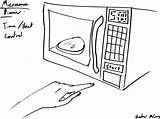 Microwave Oven Sketch Template sketch template