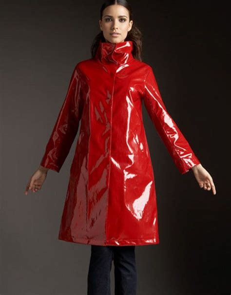Red Pvc Raincoat Raincoats For Women Red Raincoat Stylish Raincoats