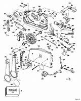 Johnson Outboard Remote Evinrude Throttle 1997 55hp Engine sketch template