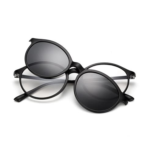 Polarized Magnetic Clip On Sunglasses Tr90 Magnet Eyeglasses Frame
