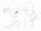 Coloring Kirito Sword Pages Sao Deviantart Anime Drawing Drawings Library Comments Line Manga Add sketch template