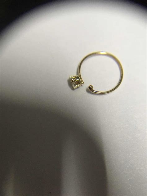 Piercing Nostril Argolla Para La Nariz En Oro 10k Nose Ring Meses Sin