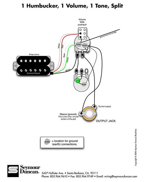 seymour duncan wiring diagram  humbuckers  vol    spin  seymour duncan wiring