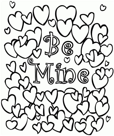 valentine coloring pages  printable coloring home