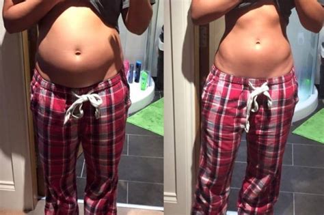 blogueira surpreende seguidores com ‘antes e depois de sua barriga em