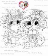 Magical Winter Baldy Pinky Sherri Unicorn Besties Stardust Digi Stamp Instant Doll Pop Artist sketch template