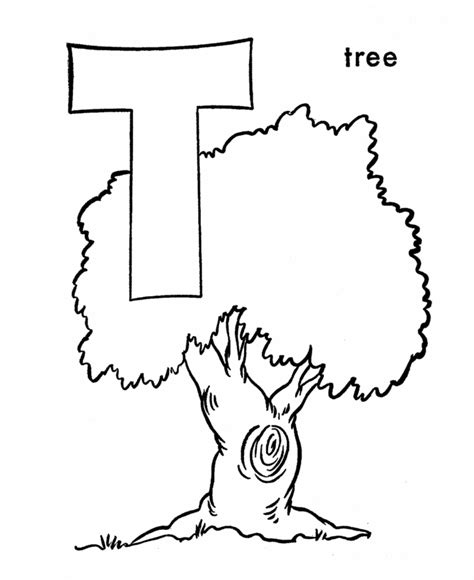 abc alphabet coloring sheets    tree alphabet coloring pages