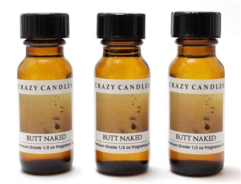 butt naked 3 bottles 1 2 fl oz each 15ml premium grade scented