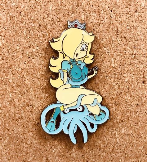 sexy princess rosalina super mario nintendo custom made pin etsy