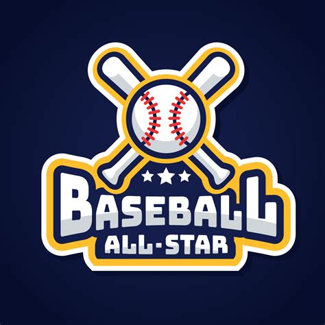 baseball  star logo vector  vector art  vecteezy
