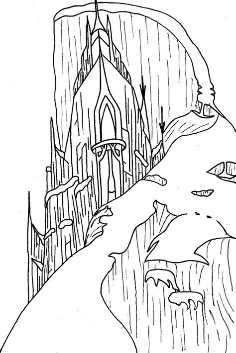 elsas castle coloring pages sketch coloring page